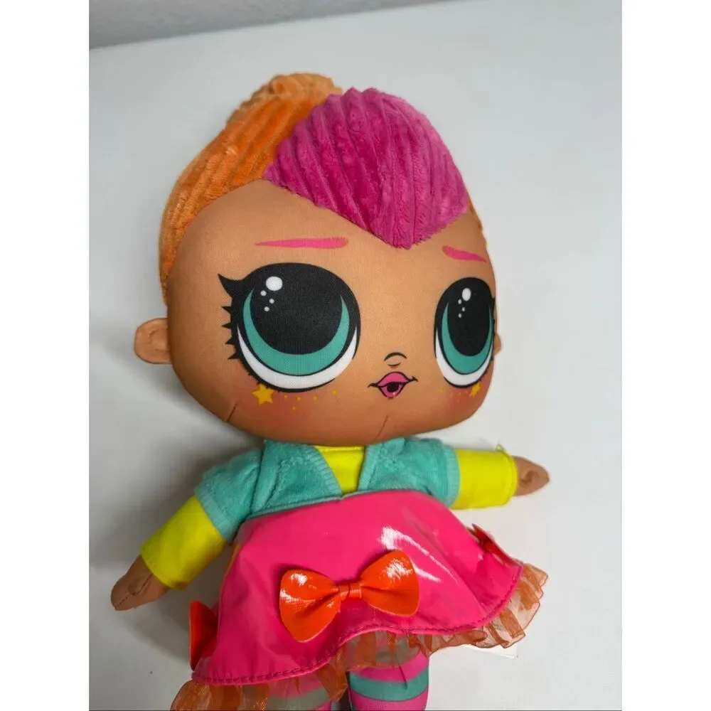 LOL Surprise Neon QT Huggable Soft Doll 16”Inches Plush Stuffed Toy